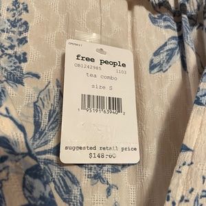 NWT Free People Sunbaked Swing Dress in Tea Combo
